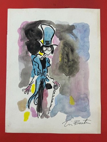 Tim burton drawing paper - drawing,