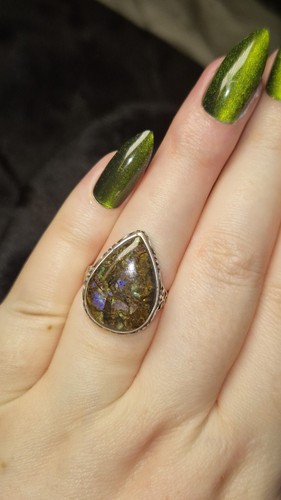 Rare purple flash ammolite - rare,