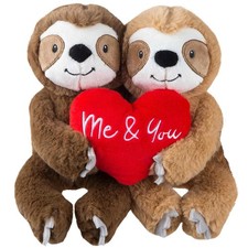 Sloth Valentines Soft Toy You And Me Couple Plush Toy