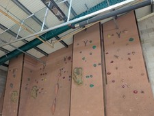 Indoor climbing wall, panels,