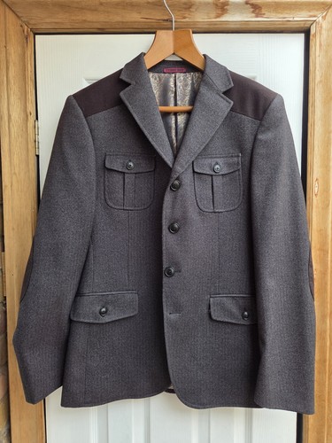 Teddy boy 38r charcoal blazer - boy,