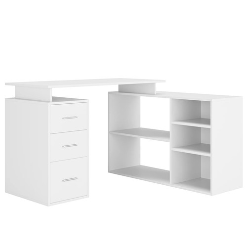 Corner shaped desk white - l-shaped,