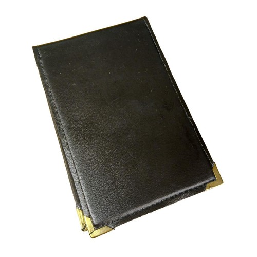 Leather pocket notebook - leather, cover