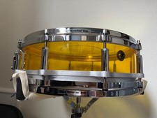Yellow 14" acrylic snare drum