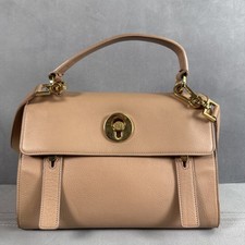 YSL Large Muse TwoBag Cream Leather with Gold Hardware Shoulder Strap