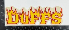 Duffs Shoes Footwear Flames 1990's original vintage NOS skateboard sticker decal