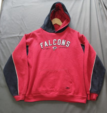 Vintage Reebok NFL Atlanta Falcons Mens Pullover Hoodie Red Size Medium