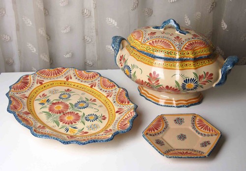 Henriot quimper huge tureen - henriot,