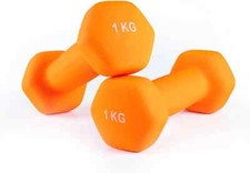 1KG x 2 Neoprene Dumbbells