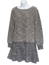 Loft Med Black White Tweed