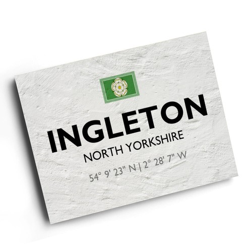 Print ingleton north - print, ingleton,
