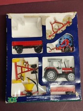 Ros Collector's Set Tractor And Farming Tools - Incomplete