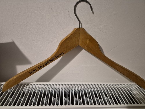 Vintage wooden coat hanger - vintage,