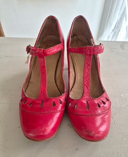 Vintage red leather bar - vintage,