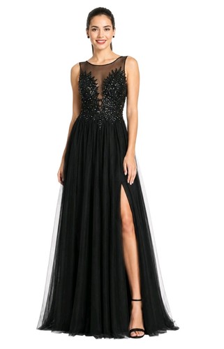 Xscape size black - black, beaded