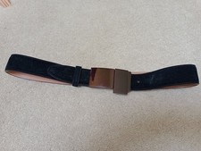 Gucci ladies black suede belt