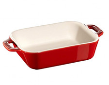 STAUB RED CERAMIC RECTANGULAR