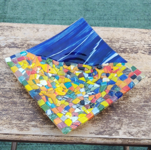 Square fused art - fused,