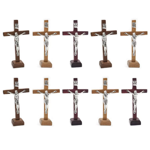 10pcs wooden standing - 10pcs, cross