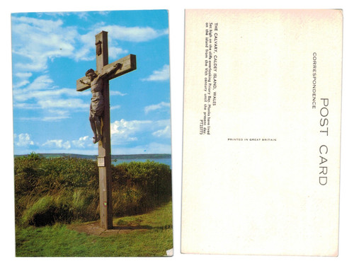 Postcard the calvary - calvary,, caldey
