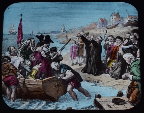 Pilgrim fathers leaving delft - pilgrim,