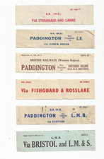 5 BR Western Region & 1 GWR Routing Labels