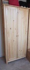 scandinavian pine Bedroom furniture set wardrobe, drawers and bedside table