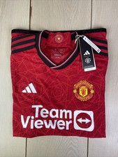 Men’s Adidas Manchester United 24/25 Home Player Issue Shirt -Size M - Read Desc