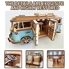 VW Volkswagon Blue CAMPERVAN