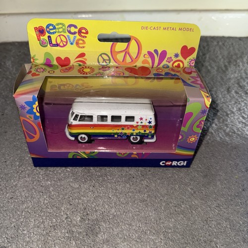 Corgi campervan peace love - corgi,