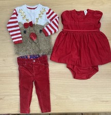 Baby B'gosh, M&S and Tu Girls Christmas/Winter Clothes Bundle 12-18 months