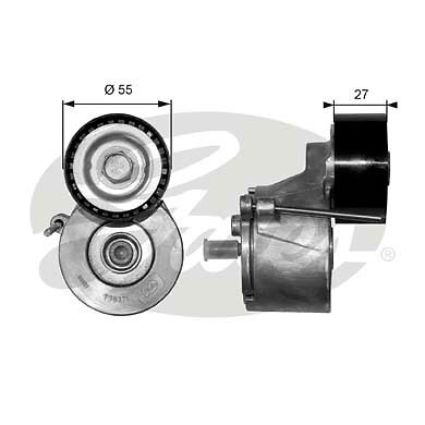Gates t38371 belt - gates, tensioner