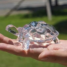 Crystal Glass Turtle Figurine