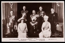Royal Family King George V Queen Mary RPPC Postcard