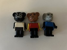 Fabuland Lego Figures X3