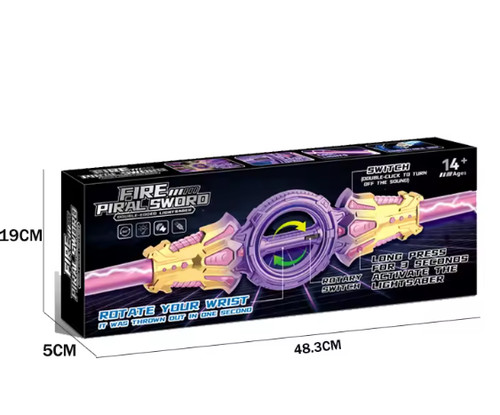 Fire piral sword led - light, up