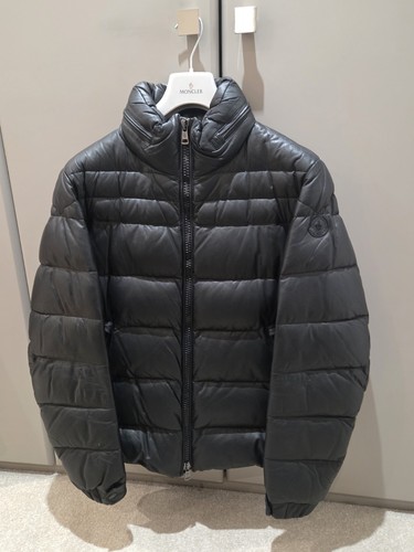 Moncler gaberic leather down - leather,