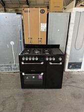 Leisure PR100F530K 100cm Dual Fuel Range Cooker - 5 Burners + 3 Ovens Black