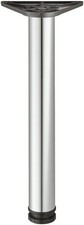 Hafele Steel Worktop support leg, 60mm diam, height 870 mm, polished chrome