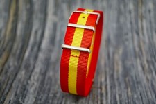 22mm Nylon For Nato Military Army Diver G10 Watch Strap Band Spanish Flag Color