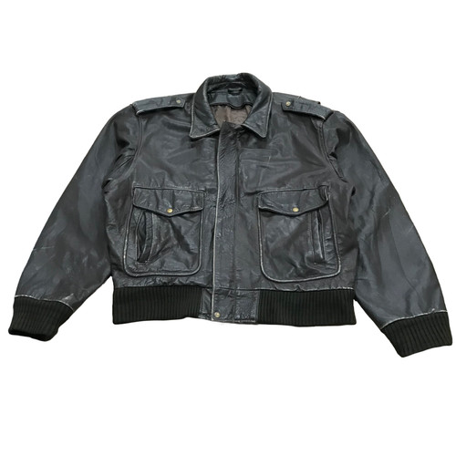Vintage leather flight jacket - vintage,