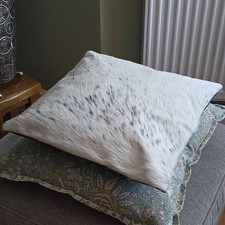 Tricolor Cowhide Pillow Cover