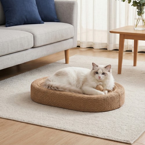 Oval cat scratcher board - oval,