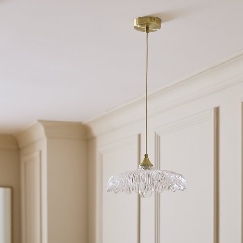 Home petal glass pendant - glass,