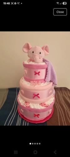 Nappy cake three tiered - cake,