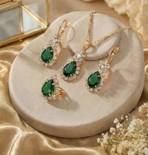 Royal Emerald Green & Crystal