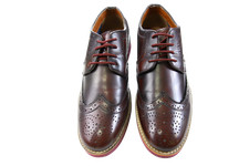 Moss oxford brogue burgundy - oxford,