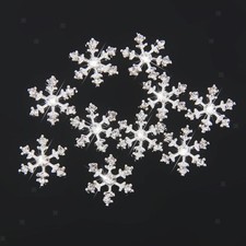 10x Jewelry Making DIY SnowFlake Crystal Diamante Flatback Embellishment