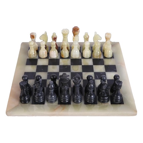 Marble chess set onyx black - chess,