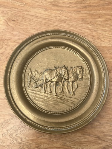 Vintage embossed brass wall - vintage,
